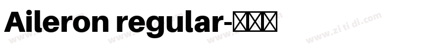 Aileron regular字体转换